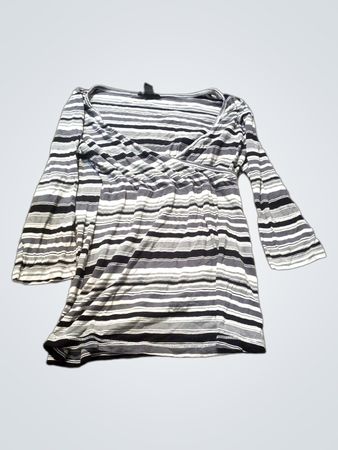 H&M MAMA Gestreiftes Langarmoberteil