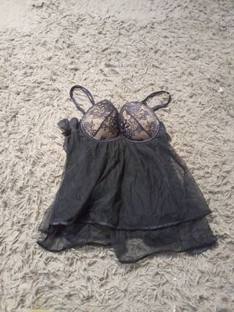 Schwarze Babydoll Unterwäsche