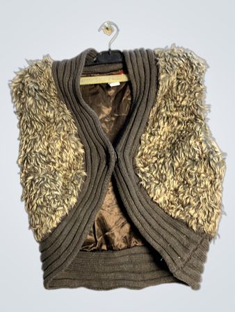 Fara Damen Furry Strickweste
