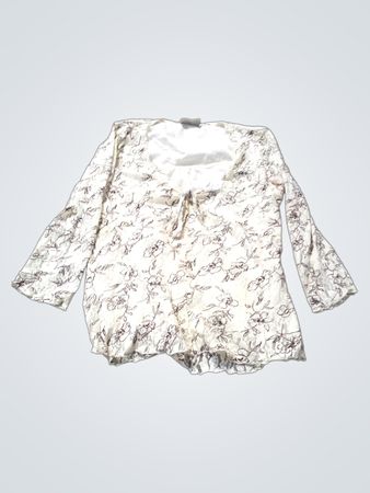 C.A.N.D.A. Kollektion Bei C&A Damen Weiße Blumenmuster Bluse