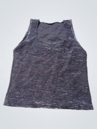 Funkelndes schwarzes Tanktop