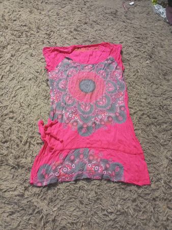 Rosa Tunika mit Mandala-Druck