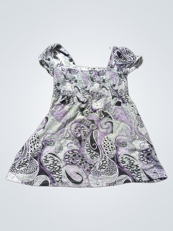 Paisley-Print Top mit quadratischem Ausschnitt