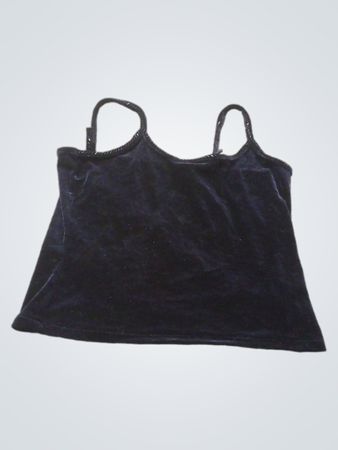 Schwarzes Samt-Top