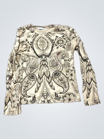 WEI WEI Langarm-Paisley-Print-Oberteil