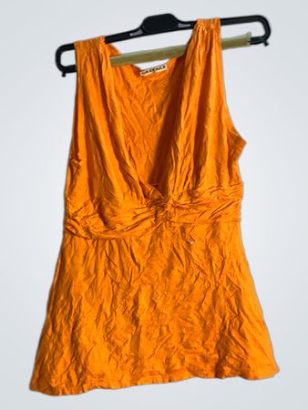 GREENCE Orange Ärmelloses Top