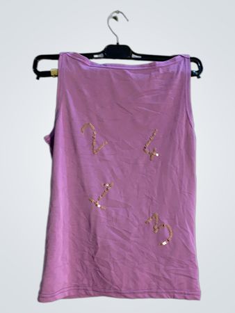 Lilanes Tanktop mit Pailletten-Zahlen