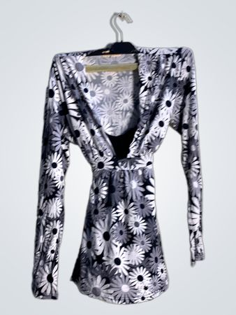 Mama i Ja Daisy Print Langarmkleid