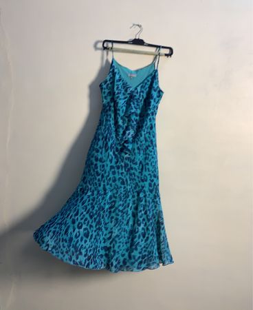 Per Una Leopardenmuster Midi Kleid