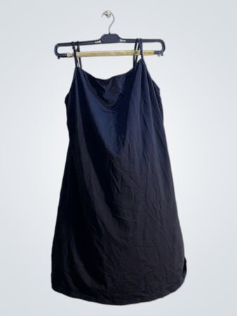 RJ Traditional Bodywear Schwarz Spaghettiträgerkleid