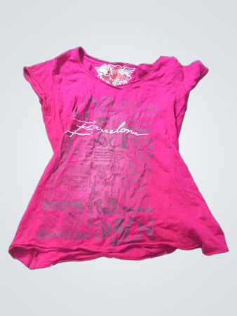 Rotes T-Shirt mit Barcelona Grafik