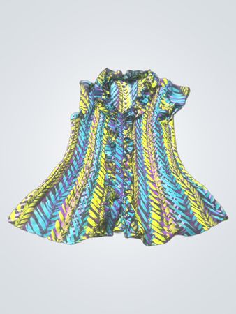 Rüschenknopfbluse