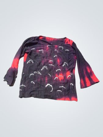 Langarm-Tie-Dye-Top