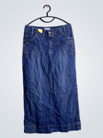 CATO Damen Denim Maxi Rock