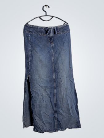 Paris Blues Denim-Maxirock mit Schlitzen