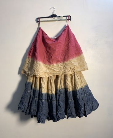 NEXT Tie-Dye Stufenmaxikleid