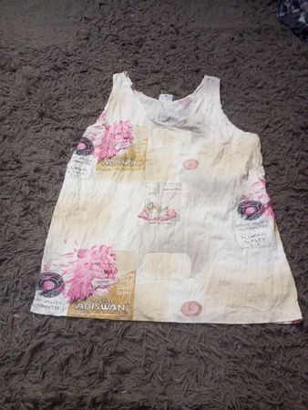 ADISWAN Löwenprint ärmelloses Kleid