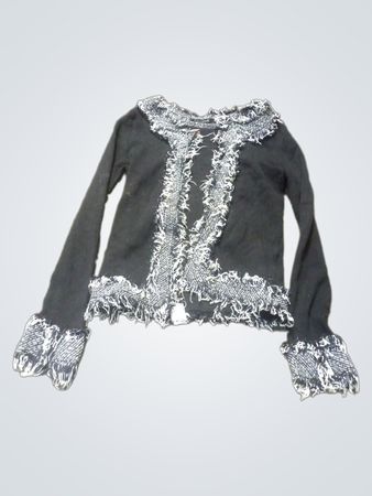 Le souk black embellished cardigan