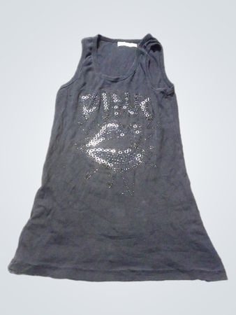 Phuong Hoi Schwarzes Tanktop mit Pailletten