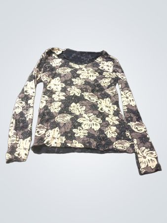 Langarmhemd mit Blumenmuster
