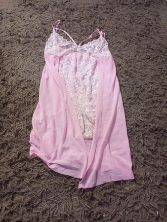 Rosa Spitzen-Babydoll-Unterwäsche