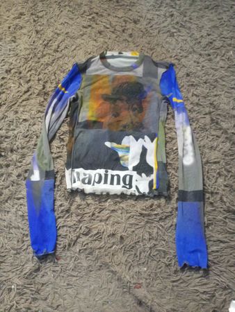 Long Sleeve Graphic Print Top
