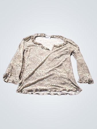 Clockhouse Long-sleeve Paisley Print Top
