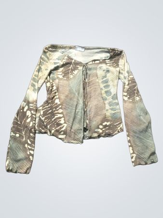 Wallis Langarm Bedrucktes Top