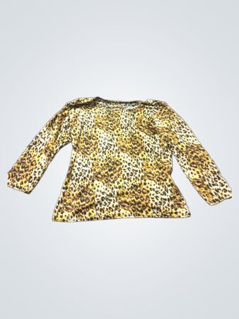 Leopardenmuster Langarmshirt