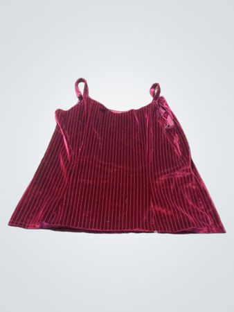 Débardeur en velours rouge