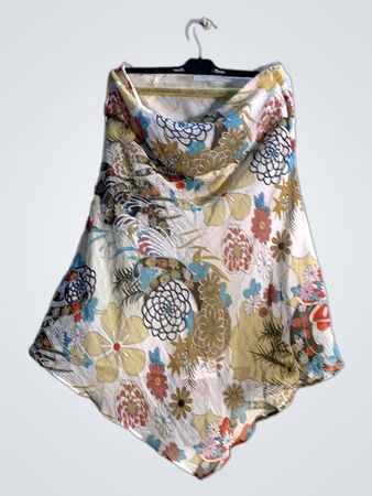 TOP SECRET Floral Print Asymmetrischer Saum Rock