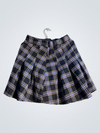 House Brand Karo Faltenminirock