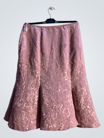 Dagon Pink Floral Muster Midirock