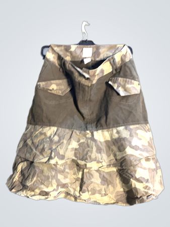 R by RICK OWENS Camouflage Tiered Skirt