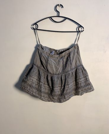 Boutique Deluxe Damen Grauer Bestickter Minirock