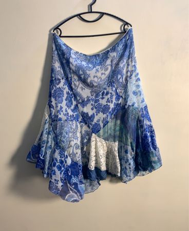 LISA MANDRI Patchwork Maxi Rock