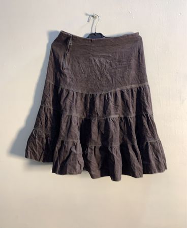 Tiered Brown Skirt