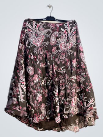 Dressbarn Petite Floral Midi Skirt