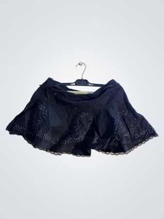 Tomani Collection Schwarzer Rock mit dekorativer Stickerei