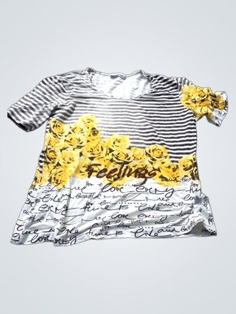 Gerry Weber Striped Floral T-Shirt