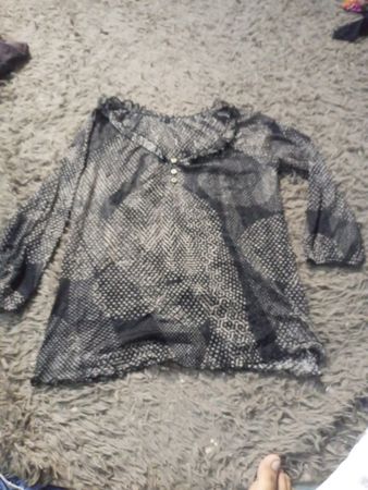 Frauen Langarm Druckbluse