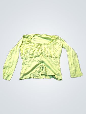 Hellgrünes Langarmshirt