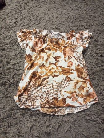 Women's Off-the-Shoulder Floral Print Top
