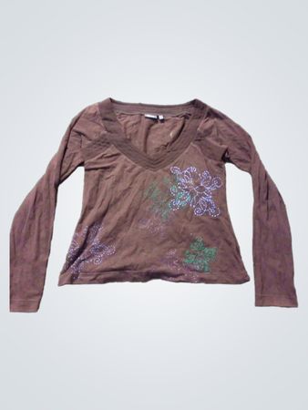 Mexx Langarm-Blumenmuster-Oberteil