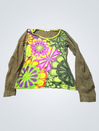 Baba Design Langarmshirt mit Blumenmuster