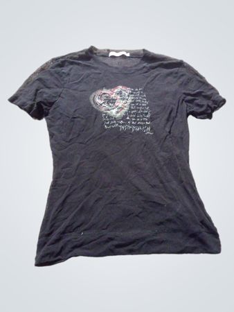 s.Oliver Black Graphic T-Shirt