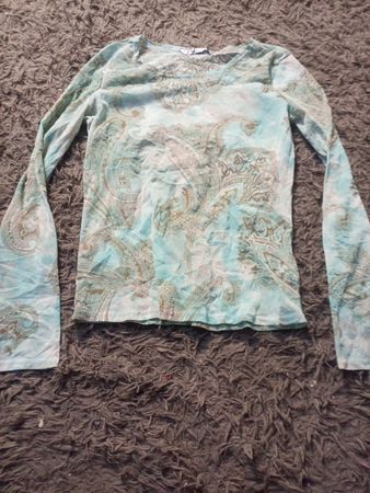 J. Taylor Paisley Print Langarmshirt