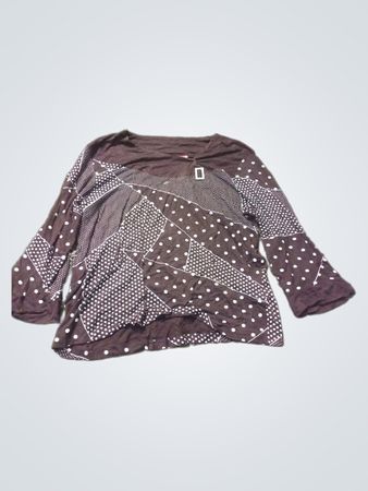 Unmarkiertes Langarm-Patchwork-Oberteil