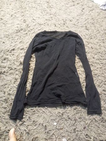 Du Plaisir à la Black Langarmshirt