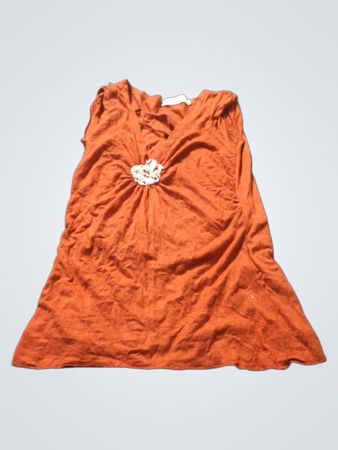 Orange Tunika-Oberteil